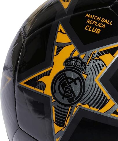 adidas UCL Real Madrid Club Soccer Ball Black/Preloved Yellow/Carbon 5 in Saudi Arabia