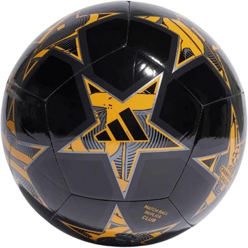 adidas UCL Real Madrid Club Soccer Ball Black/Preloved Yellow/Carbon 5 in Saudi Arabia