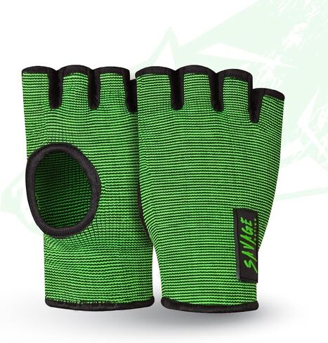 BeSAVAGE Compression Sleeves Boxing Hand Wraps Elastic Quick Wraps Fist Protection Handwraps Boxing Gloves for Women Men MMA Muay Thai Training Gear in Kuwait