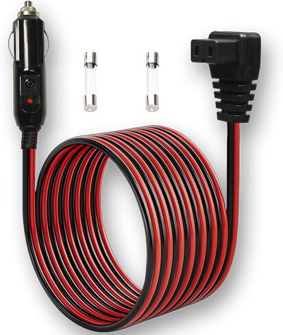 19.7FT 12V/24V Heavy Duty Cigarette Lighter Extension Cord,16AWG Male Plug to Female Socket Cigarette Lighter Cable with 15A Fuse for Car Vehicle Tire Pump Air Compressor Coffee Maker Etc in Saudi Arabia