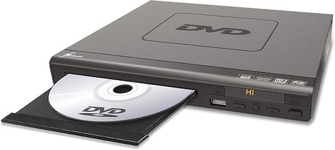 مشغل DVD Mediasonic - جميع المناطق، مخرج HDMI/AV، وظيفة مشغل الوسائط المتعددة USB، دعم HD 1080P، كابل HDMI/AV متضمن (HW210AX) - متجدد in Kuwait