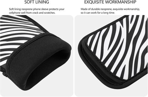 2 PCs Neoprene Cell Phone Sleeve Phone Pouch Compatible for Apple iPhone 15 14 Pro Max Galaxy S24 S23 Ultra S24+ S23 FE A55 A54 A15 A14 OnePlus 12 12R Pixel 8 7 Pro Nokia G310 (Large, Black) in Kuwait