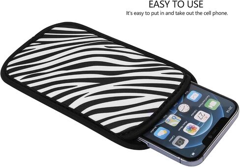 2 PCs Neoprene Cell Phone Sleeve Phone Pouch Compatible for Apple iPhone 15 14 Pro Max Galaxy S24 S23 Ultra S24+ S23 FE A55 A54 A15 A14 OnePlus 12 12R Pixel 8 7 Pro Nokia G310 (Large, Black) in Kuwait