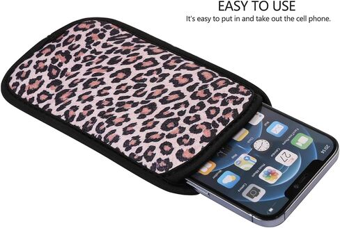 2 PCs Neoprene Cell Phone Sleeve Phone Pouch Compatible for Apple iPhone 15 14 Pro Max Galaxy S24 S23 Ultra S24+ S23 FE A55 A54 A15 A14 OnePlus 12 12R Pixel 8 7 Pro Nokia G310 (Large, Black) in Kuwait