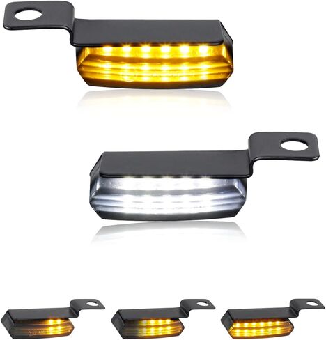 QUASCO العالمي للدراجات النارية بدوره إشارات متتابعة الجبهة LED الوامض أضواء العنبر متوافق مع هارلي هوندا ياماها سوزوكي كاواساكي in Kuwait