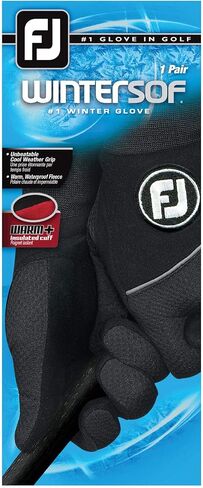 FootJoy Men's WinterSof Golf Gloves, Pair (Black) in Saudi Arabia