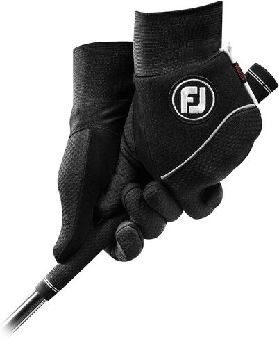 FootJoy Men's WinterSof Golf Gloves, Pair (Black) in Saudi Arabia