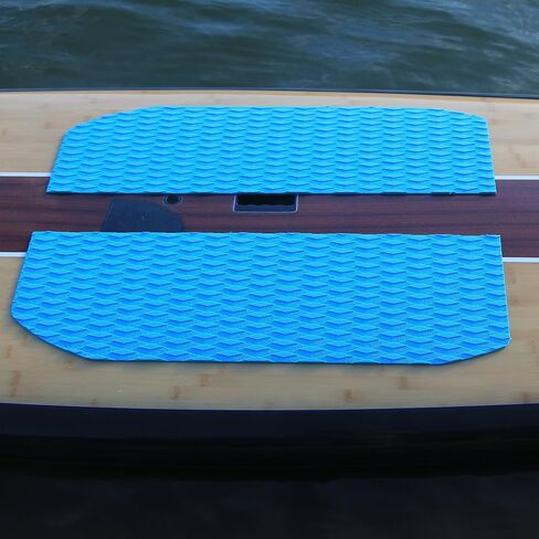 Abahub Non-Slip Traction Pad 1/2 Pieces Deck Grip Mat 30in x 20in Trimmable EVA Sheet 3M Adhesive for Boat Kayak Skimboard Surfboard SUP Black/Gray/White/Green/Navy Blue/Orange in Saudi Arabia