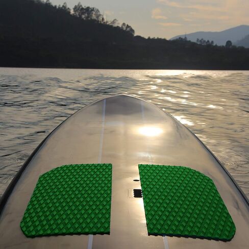 Abahub Non-Slip Traction Pad 1/2 Pieces Deck Grip Mat 30in x 20in Trimmable EVA Sheet 3M Adhesive for Boat Kayak Skimboard Surfboard SUP Black/Gray/White/Green/Navy Blue/Orange in Kuwait