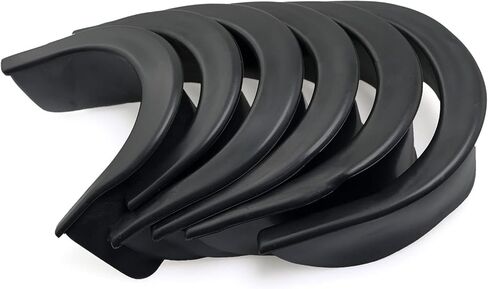 6 قطع من بطانة الجيب المطاطية لطاولة البلياردو وجيب فتحة طاولة البلياردو وإكسسوارات السنوكر، باللون الأسود (4 قطع من بطانات الزوايا + 2 قطعة من البطانات الجانبية) in Kuwait