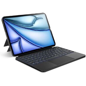 Detachable Keyboard Case for Apple iPad 10th Generation A2696 A2777 A2757: Wireless Backlit Keyboard with Trackpad, Magnetic Protective Cover