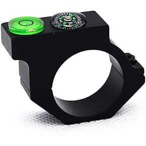 Scope Tube Bubble Level Ring Mount Holder, Compass Spirit Level Balance Pipe Hunting Tube Mount Adapter (SP-NS30mm)