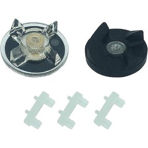 Blade Gear Replacement Base Gear and Rubber Blade Gears Clutch Parts Accessories with Bushing Shock Pad fit Magic Bullet 250W Blender MB-1001, MB-1001B, MBR-1101, MBR-1701, MBR-1702, MBR-0301