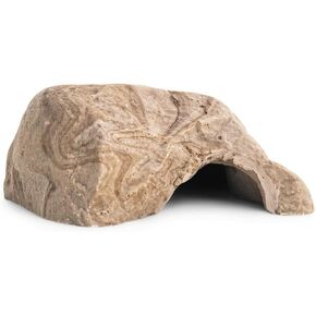 Fluker's Reptile Rock Cave, Natural Looking Rock Cave for all Reptiles, Amphibians and Arachnids, Large 9"