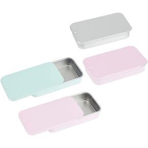 OLYCRAFT 4pcs Bird Training Food Jar 3 Color Bird Handheld Feeder Box Green Silver Pink Bird Food Container Birds Food Treat Box for Corn Kernels Carrot Ernels Feeding-6x3.4x1.1cm/2.4x1.3x0.4 Inch