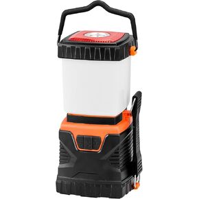 VEVOR LED Camping Lantern, All-in-one, 1000LM, 360° Illumination, 4 Lighting Modes, Rechargeable Outdoor Flashlight, USB Charging, Durable Robust Light, Ideal for Hiking Fishing Outages Car Repairs