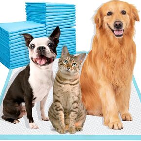 Dog Pad 6-Layer Super Absorbent, Dog Pee Pads 40 Counts , Leak-Proof Disposable Pet Training Pads, Quick Dry Pee Pads for Dogs Puppies Doggie Cats Rabbits Parrots, 23.6’’x23.6’’