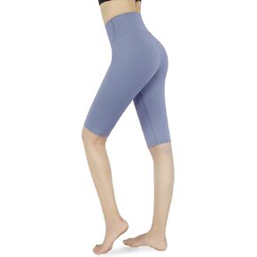 Zinmore Women's Running Cycling Shorts Exercise Workout Yoga Shorts Half Pants with Pockets