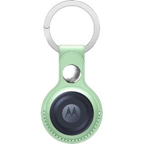 [1 Pack] for Motoral Moto Tag Case, Portable PU leather Holder with Keyring,Protective Case Cover Compatible for Moto Tag