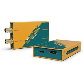 AVMATRIX Mini Pocket Size 12G-SDI SC1112-12G (12G-SDI to HDMI2.0 4K) and SC221-12G (HDMI2.0 to 12G-SDI 4K) 4K Broadcast Converter (SC1112-12G 12G-SDI to HDMI2.0 4K)