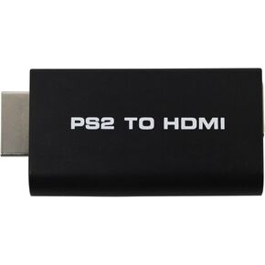 PS2 to HDMI 480i/480p/576i Audio Video Converter Adapter with 3.5mm Audio Output Supports All PS2 Display Modes for HDTV HDMI Monitor