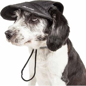 Pet Life ® Fashion Dog Hat with UV Coverage Protection - Provides More Shade Than a Dog Banadana - Features Ear Holes and Adjustable Jaw-Strings - A Great Addition to Dog Clothes