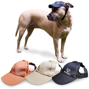 Dog Hat Dog Gift - Dog Baseball Cap - Adjustable Strap Hats for Dogs - Sun Protection Hats for Dogs with Ear Holes - Comfortable Dog Hats for Large Dogs (Pink, Sm)
