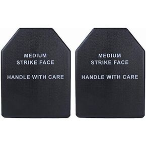 2PCS Tactical Vest Generic Protective pad Tactical Plates Dummy Plate Vest Plates for Tactical Vests Plastic with Hollow Structure Lightweight 10 x 13 Inch