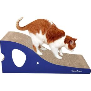 Cat Scratching Board Cat Scratcher Elephant Shape Cat Scratch Pad, TanoFalo Cardboard Cat Scratchers for Indoor Cats, High Strength Corrugated Cardboard, Reversible with Catnip (2 Pack)