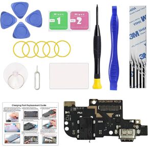 Charging Port Replacement Kit Compatible with Moto G Stylus 2020 US Version, Dock Board USB-C Connector Only for Moto G Stylus 2020 XT2043, with Instruction Manual, Toolkit