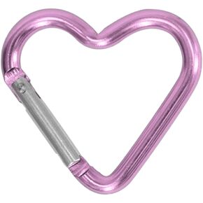 Heart Shaped Carabiner Clip Aluminum Alloy Keychain Clip Spring Hook Camping Backpack Clips Heavy Duty Carabiner