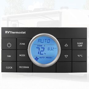 مركز تحكم مريح متعدد المناطق قابل للبرمجة 2 ترموستات RV لسلسلة التيار المتردد المنزلي 579 595 6308 520 5305 6218XX 6318XX 6403XX 5403XX 6418XX 6518XX | استبدال OEM 3314082.000