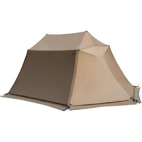 OneTigris Scarecrow Hot Tent, 3000mm Waterproof, Lightweight Weatherproof Tent with Stove Jack for Bushcrafters, Survivalists, Camping, Hiking, Car Trips
