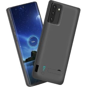 Sitong Battery Case for Samsung Galaxy Note 10, 5000mAh Rechargeable Extended Battery Charging Charger Case, Add 100% Extra Juice Black