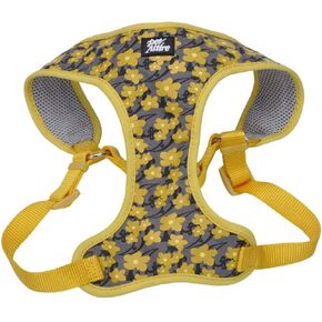 حزام قابل للتعديل للكلاب من Coastal Pet Ribbon - حزام للكلاب الكبيرة والصغيرة - حزام شبكي قابل للتنفس للكلاب - مستلزمات الحيوانات الأليفة للكلاب - الحوذان الأصفر، 3/4 بوصة × 22-28 بوصة