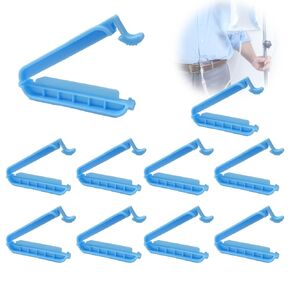 Peritoneal Bag Clamps, Med Tubing Closure Stabilization Device Holders Sealing Clips, 10 Pcs, 2.36"L(60mm)