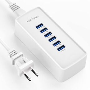 USB C Fast Charger, 10-Port Portable Charging Station, Suitable for Various Devices, Compatible with iPhone, iPad, Samsung, Google, Xiaomi, Huawei and Other USB Charging Devices