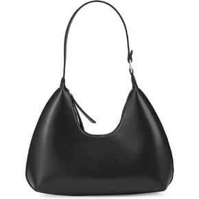 Hobo Shoulder Bag for Women Trendy Lightweight Soft Foldable Leather Hobo Tote Handbag with Coin Purse for Women