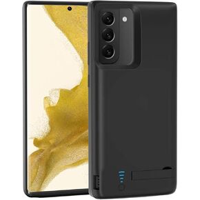 Fey Battery Case for Galaxy S24 Plus, Rechargeable Battery Charger Case for Samsung Galaxy S24+ Plus 5G Extended External Backup Battery Charger Case,5000mAh, Added Extra Juice Black
