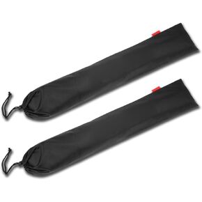 Tent Pole Storage Bag, 2 Pcs Canopy Pole Storage Bag 210T Lattice Cloth Trekking Poles Carry Bag Portable Camping Accessory Bag for Travel
