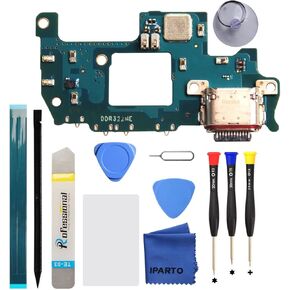 Charging Port Replacement Kit for Samsung Galaxy S23 FE SM-S711U SM-S711U1 USB Flex Dock Connector Charging Flex Replacement with Tools