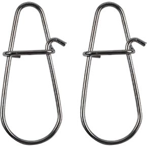 Fishing Clips Crankbait Snaps for Bass Lure Stainless Steel Fishing Snap Duo Lock Fishing Lure Connector Quick Change Speed Clips Saltwater Freshwater Fishing