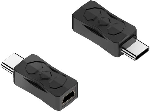 محول USB صغير إلى USB C، قطعتان من USB صغير أنثى إلى نوع C ذكر بديل لهاتف Samsung Galaxy S10 S9 S8 Plus Note 10 9 8 S24 S23 تحويل مزامنة بيانات الشحن in Kuwait