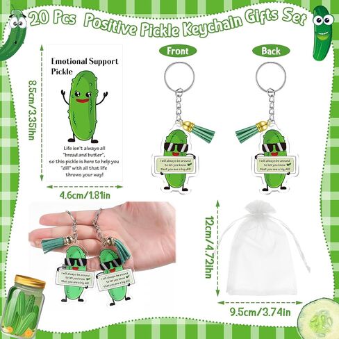 Emotional Support Keychain Gift - Positive Vegetable Keychain Employee Appreciation Gifts for Coworkers Teacher in Saudi Arabia