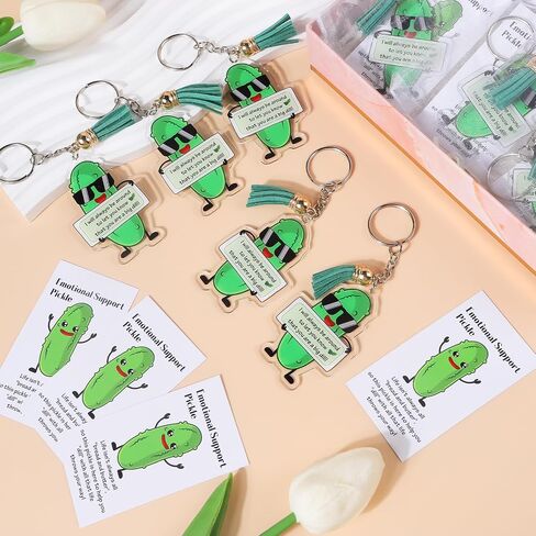 Emotional Support Keychain Gift - Positive Vegetable Keychain Employee Appreciation Gifts for Coworkers Teacher in Saudi Arabia