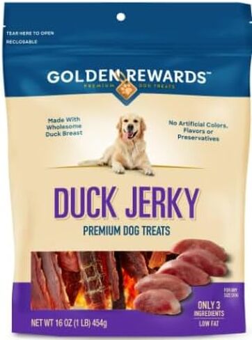 Golden Rewards Duck Jerky Premium Treats for Dogs, 16 oz Bag in Saudi Arabia