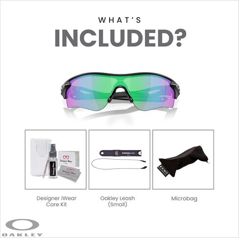 Oakley Radar Lock Path Asian Fit OO9206 Low Bridge Rectangle Sunglasses for Men+BUNDLE Leash+Designer iWear Kit in Kuwait