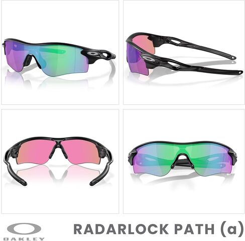 Oakley Radar Lock Path Asian Fit OO9206 Low Bridge Rectangle Sunglasses for Men+BUNDLE Leash+Designer iWear Kit in Kuwait