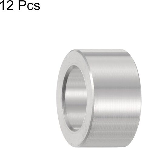 uxcell 12pcs Aluminum Spacer 8.2mm Bore x 16mm OD x 8mm Length Screw Bushing Plain Finish Round Metal Spacer for M8 Screws Bolts and Rods in Saudi Arabia