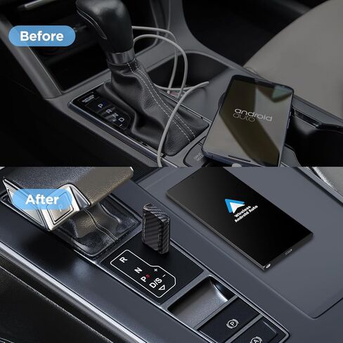 Android Auto Wireless Adapter for Car Small Android auto Dongle for Converts Wired Android Auto to Wireless Android Auto for Car Model 2017+ Play Plug Easy Setup in Kuwait